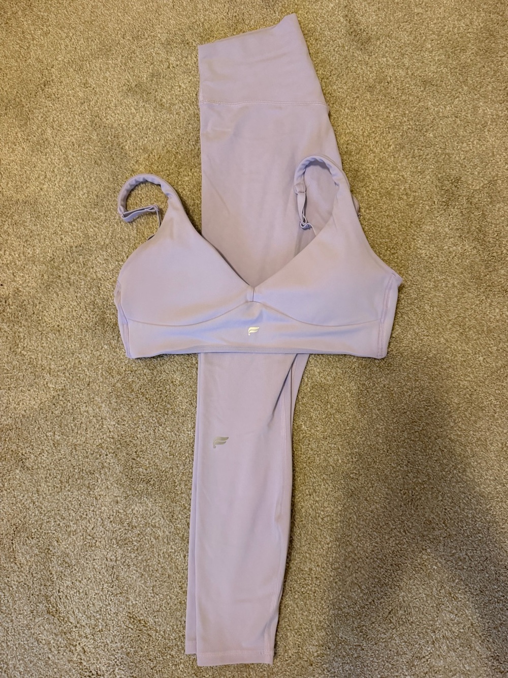 Fabletics Soft Lilac Wireless Sports Bra
